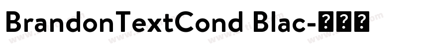 BrandonTextCond Blac字体转换